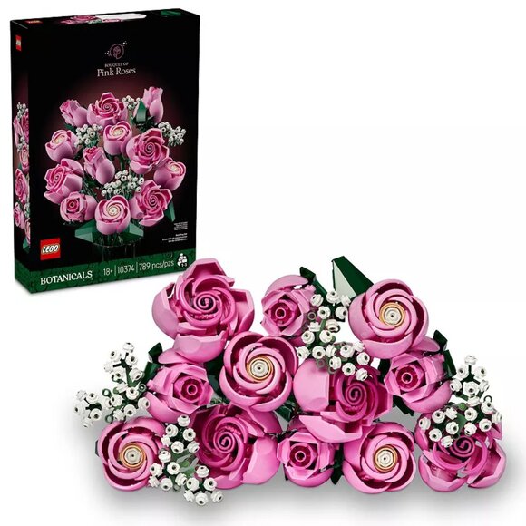 LEGO Botanicals Bouquet of Pink Roses - NIB - Picture 1 of 4